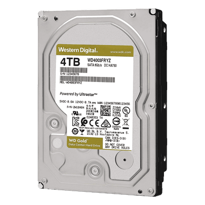 Disco Duro Enterprise 4TB WD GOLD WD4003FRYZ Western Digital (WD)