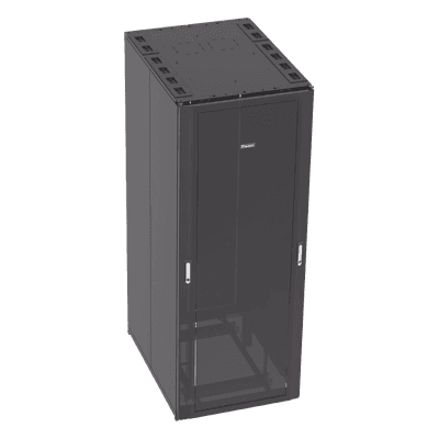 Gabinete Net-Access™ para Centros de Datos, 45UR, 800mm de Ancho, 1070mm de Profundidad, Fabricado en Acero, Color Negro N8512B PANDUIT