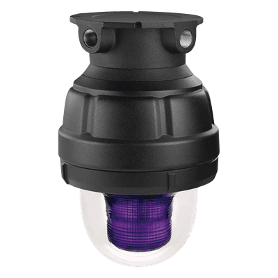 Luz LED a prueba de explosión / Homologación UL-cUL Clase I-III / División 1-2 / Grupos A-G / 24 VCD / Color magenta / -55 °C a 65 °C / 50,000 h LED 27XL-024-M-MOD FEDERAL SIGNAL INDUSTRIAL
