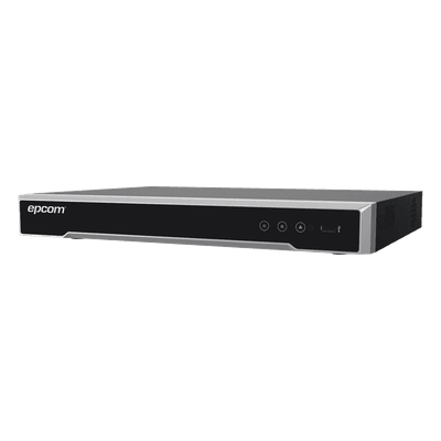 DVR 4 Canales TurboHD + 4 Canales IP/ 8 Megapixel/ Acusense/ Audio por coaxitron / 1 Bahía de Disco Duro /4 Entradas de Alarma / 1 Salida de Alarma / H.265+ EV-8004TURBO-D EPCOM