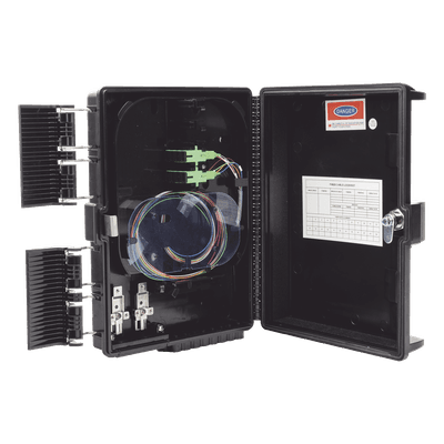 Cierre de Empalme FTTx / 24 Fusiones / Splitter 1x8 SC/APC / 16 Puertos Drop / IP65 / -40°C a +85°C GFS-8G FIBERHOME