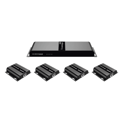 Extensor y Divisor HDMI / 1 Entrada a 4 Salidas / 1080P @ 60 Hz / Alcance 120 m (393.7 ft) / Cat 6/6a / PoC / IR Bidireccional TT-314-HDBITT EPCOM TITANIUM