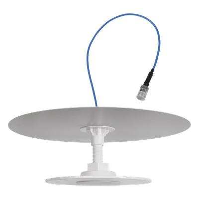 Antena Omnidireccional de Bajo Perfil Ultra Delgada con Reflector para Máxima Ganancia de 7dBi. Cubre bandas de celular 5G, 4G, 3G y WiFi de 608 a 2700 MHz. 314-406 WILSONPRO / WEBOOST