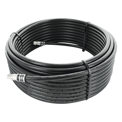 Jumper Coaxial / 75 Ohm / 22.86 m (75 pies) / Blindaje 90 dB / Conector F Macho / RG11 Equivalente LMR400-75 951-175 WILSONPRO / WEBOOST