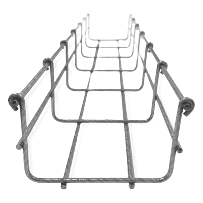Charola Tipo Malla / 66/100 mm / 105 Cables Cat6 / 3 m (9.8 ft) / Bimetálica Acero-Zinc-Aluminio / Exterior y Zonas Húmedas MG-50-931BM CHAROFIL