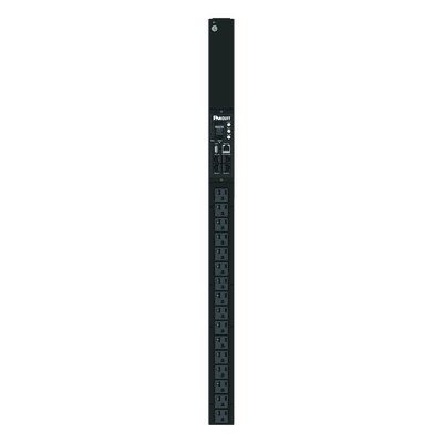 PDU Monitoreable / 16 Salidas NEMA 5-20R / Entrada NEMA 5-15P / 120 Vca / 15 A / 1.4 kVA / Vertical / OLED / Sensores Ambientales P16D20M PANDUIT