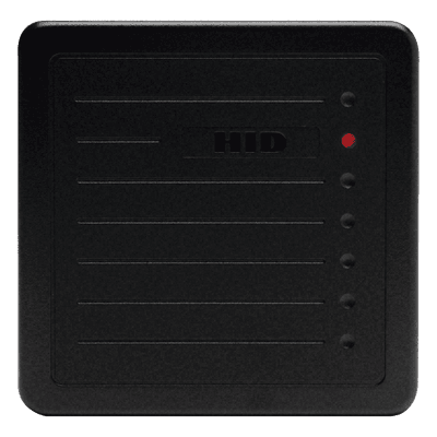 Lector de Proximidad de Mediano Alcance / 20 cm (8') / Wiegand / -30°C a 65°C / IP Resistente a Intemperie 5455BGN00 HID