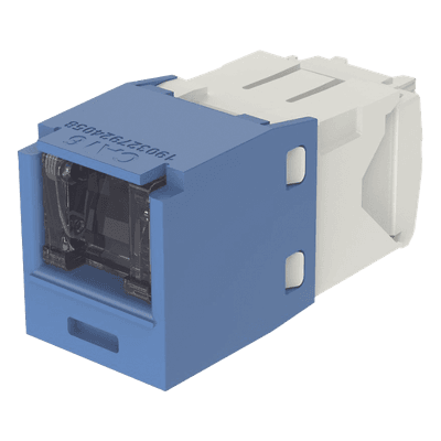Conector Jack RJ45 / Categoría 6 / 8 Posiciones 8 Cables / Terminación Sin Herramienta / Color Azul CJH688TGBU PANDUIT