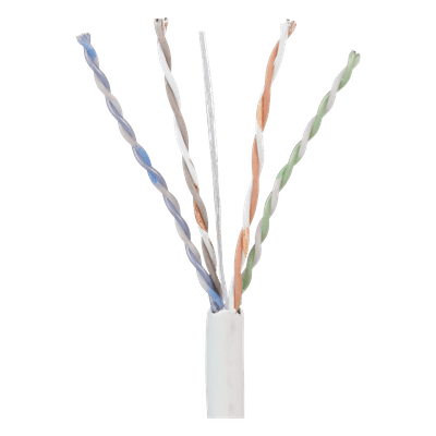 Bobina UTP / Cat 5e / 24 AWG Cobre Sólido / CMP Plenum / 305 m (1000 pies) / 4 Pares / Blanco PUP5C04WH-F PANDUIT