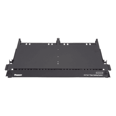 Panel de Distribución de Fibra Óptica / 144 Fibras / 12 Cassettes HD Flex / Bandeja Deslizable / 1 UR FLEX1U06 PANDUIT