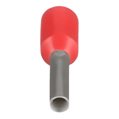 Férula Aislada / 8 AWG / 12 mm / Color Rojo DIN / Paquete 100 Piezas FSD83-12-C PANDUIT