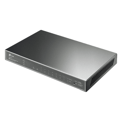Switch PoE Administrable / 8 Puertos Gigabit PoE+ / 2 Puertos SFP / 61W PoE Total / SDN / QoS L2/L3/L4 TL-SG2210P TP-LINK