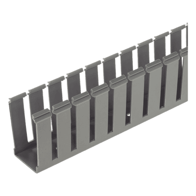Canaleta Ranurada de PVC / 2.25 in Ancho / 2.12 in Alto / 6 ft Largo / Tipo G / Sin Tapa / Gris G2X2LG6 PANDUIT