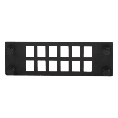 Placa para Adaptadores de Fibra Óptica / 12 Posiciones / Compatible con Gabinetes FPONE3 y FPONE4 / 4.53' x 41.6' x 5.12' FPONEAP12 PANDUIT
