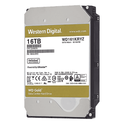 Disco Duro Enterprise / 16TB / SATA III 6Gb/s / 7200 RPM / HelioSeal / 2.5M horas MTBF / 6.5W WD161KRYZ Western Digital (WD)