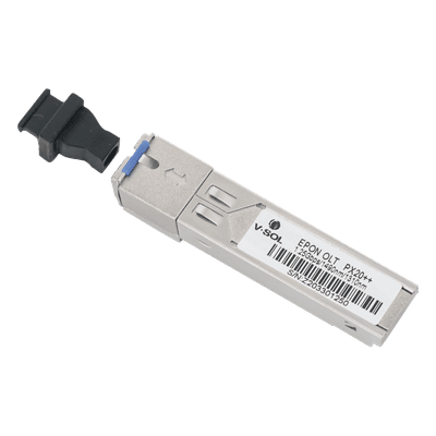Módulo SFP EPON / 1.25 Gbps Simétrico / Alcance 20 km (12.4 mi) / PX20++ / SC/UPC / Temperatura Extendida 0-70°C