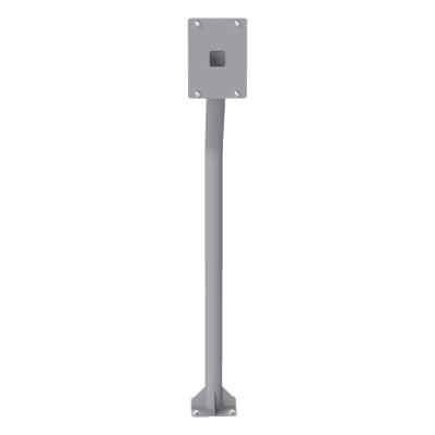 Poste Tubular para Cubierta de Videoportero / Altura 1.2 m (3.9 ft) / Acero Calibre 11 / Recubrimiento Electrostático Gris / Peso 3.1 kg POSTE-INT EPCOM INDUSTRIAL