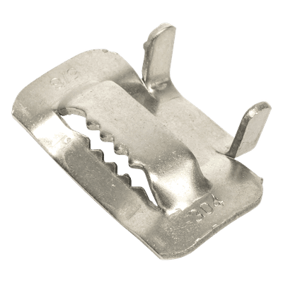 Hebilla de Acero Inoxidable / Tipo T / 5/8" / 100 Piezas / Compatible ADSS y Mini-ADSS LP-SSBT-58 LINKEDPRO BY EPCOM