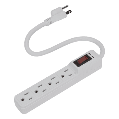 Multicontato Profesional / 4 Tomas 127 Vca / 15 A / Cable 30 cm (11.8 in) / Interruptor Iluminado / Norma NOM 003