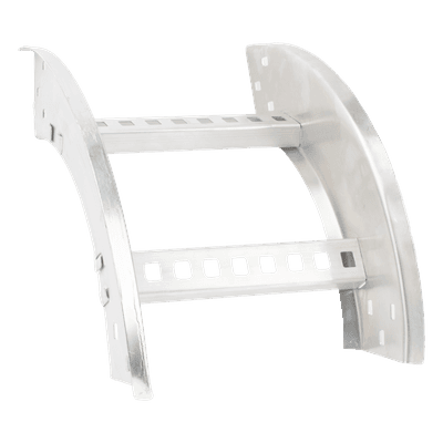 Curva Vertical Exterior / Perfil Z / Peralte 3 1/4" / Ancho 9" / Radio 8" / Aluminio / NEMA VE1-VE2