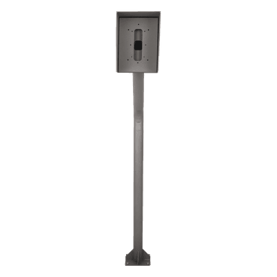 Poste Industrial para Portero IP / Altura Ajustable 1.21 m (3.97 ft) / Acero Calibre 11 / Pintura Electrostática Gris / Anclaje Incluido POSTEINT-KIT EPCOM INDUSTRIAL
