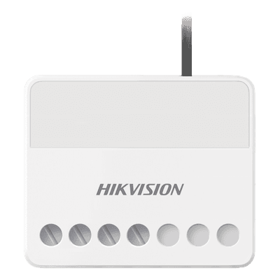 Relevador Inalámbrico / Control Remoto 433 MHz / 100-240 VCA / 13 A Máx. / LED Estado DS-PM1-O1H-WB HIKVISION