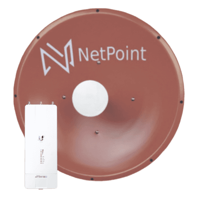 Kit de radio con antena direccional / 37 dBi / 4.9-6.2 GHz / Hasta 100 km (328 pies) AFNP3KIT NetPoint