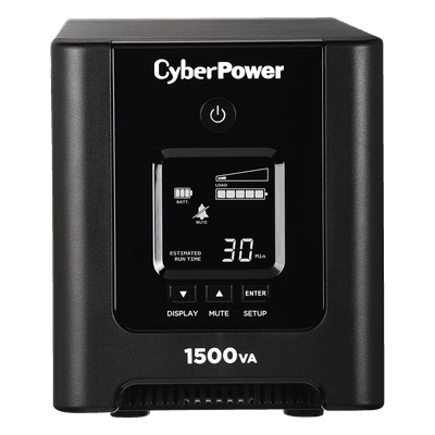 UPS de 1500 VA/1050 W, Topología Línea Interactiva, Entrada 120 Vca NEMA 5-15P, Onda Senoidal Pura, Tipo Mini Torre, Con 8 Tomas NEMA 5-15R OR1500PFCLCD CYBERPOWER