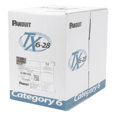 Cable UTP / Cat 6 / 28 AWG / 305 m (1000 ft) / CM-LSZH / 4 pares / 250 MHz / PoE
