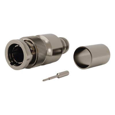 Conector BNC Macho / 75 Ohm / Anillo Plegable / RG-11/U Grupo R1 / 25 mm / Níquel-Oro-Teflón RFB-1707-R1 RF INDUSTRIES,LTD