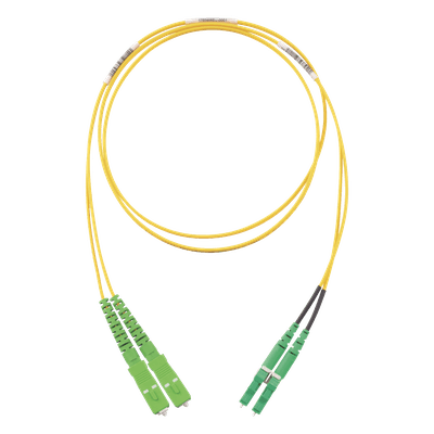Jumper de Fibra Óptica / Monomodo OS2 9/125 / SC/APC-LC/APC Duplex / OFNR Riser / LSZH / 2 m (6.56 pies) F92ERANB1SNM002 PANDUIT