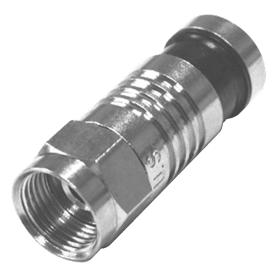 Conector F Macho / Plegado Axial por Compresión / RG-59/U / 75 Ohm / 24 mm / 0.08 ft RFF-1401-D RF INDUSTRIES,LTD