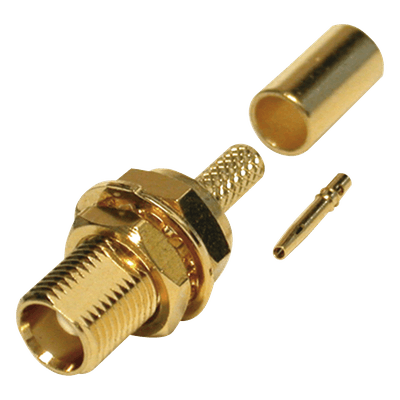 Conector MCX Hembra para Panel / Montaje D-Plano / Anillo Plegable / Cable RG-316/U Grupo B / Contacto Oro / Aislante Teflón RMX-8252-1B RF INDUSTRIES,LTD
