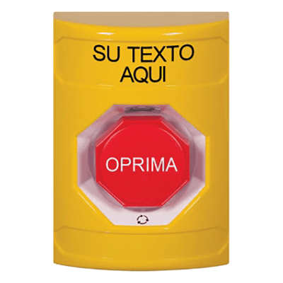 Botón de emergencia personalizable / Policarbonato y acero inoxidable / Restablecimiento por giro / Iluminación LED opcional / UL, cUL, ADA SS2-209-ZA-ES STI