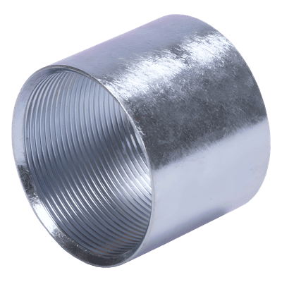 Cople Galvanizado / 1/2" (13mm) Pared Gruesa / Rosca Estándar / Interior / Etiqueta Amarilla JU-PG-12-COP JUPITER