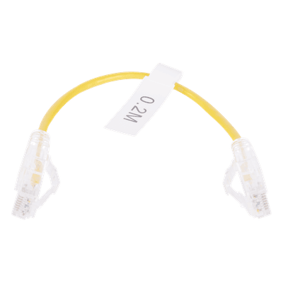 Cable de Parcheo Slim UTP / Cat6 / 20 cm (0.66 ft) / 28 AWG / 1 Gbps / RJ45 LP-UT6-020-YE28 LINKEDPRO BY EPCOM