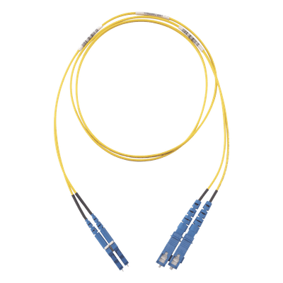 Jumper de Fibra Óptica / Monomodo OS2 9/125 / LC-SC Duplex / OFNR Riser / LSZH / 5 m (16.40 pies) / Amarillo F92ERLNSNSNM005 PANDUIT
