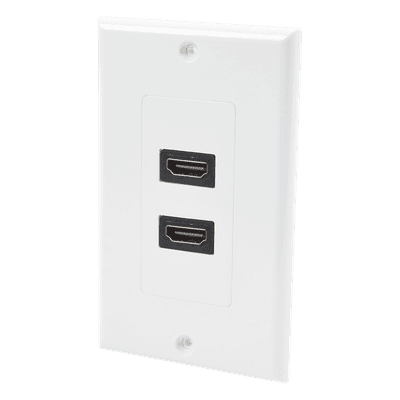 Placa de Pared / 2 Puertos HDMI Hembra a Hembra / 4K UHD / UL 94V-0 / 70 x 115mm / 2.75' x 4.52' LP-FP-091 LINKEDPRO BY EPCOM