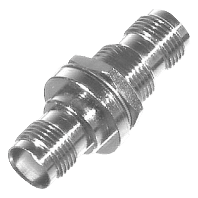 Adaptador de RF / TNC Hembra Rosca Izquierda a TNC Hembra Rosca Izquierda / Montaje en Panel / Bronce Niquelado / Contacto Oro / Aislante Teflón RT-1226 RF INDUSTRIES,LTD