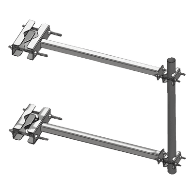 Brazo Lateral para Torre Autosoportada / Tubo 2' Cédula 30 / Altura 60 cm / Separación 60 cm / Acero ASTM A-36 / Galvanizado por Inmersión STAB-L1 SYSCOM TOWERS