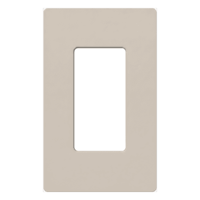 Placa de pared 1-gang / sin tornillos visibles / acabado satinado Palladium / 7.5 x 11.9 cm / para Maestro, Diva, Skylark y control Pico SC-1-PD LUTRON ELECTRONICS