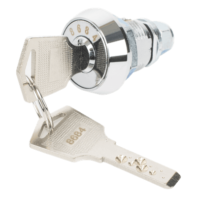 Chapa de Cañón para Gabinete Metálico / Llave Única / Puertas Frontales / Compatible GABVID y SR19 MS-456-17D LINKEDPRO BY EPCOM