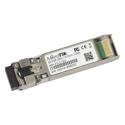 Transceptor MiniGBIC / 1G-10G-25G / LC Dúplex / Monomodo 10 km (32,808 pies) / 1310 nm / SFP-SFP+-SFP28 XS+31LC10D MIKROTIK