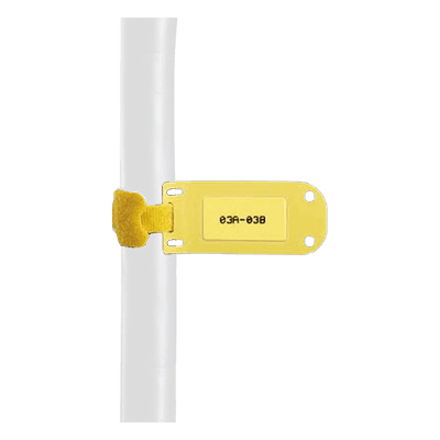 Marcadores de Identificación Autolaminados / 33.3 x 76.2 mm / 1.31' x 3.00' / Vinilo / Interior-Exterior / Amarillo / 25 piezas SLCT-YL PANDUIT
