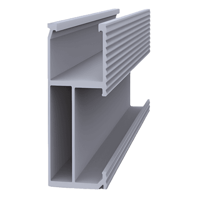 Riel 5 para montaje de módulos fotovoltaicos de aluminio anodizado de 4400mm. EPL-SR5-4400 SYSCOM
