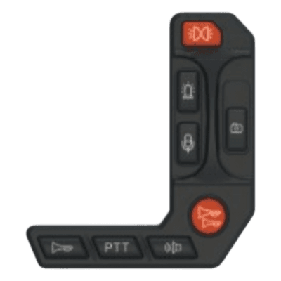 Controlador de luces y sirena / 4 posiciones / IP66 / 12V / ABS / Manubrio motocicleta XMTHA01 EPCOM INDUSTRIAL SIGNALING
