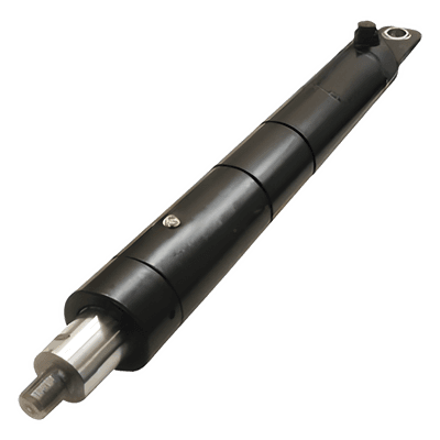 Pistón Hidráulico para Barrera Vehicular / Cilindro Articulado 20 mm / Presión 50 bar / Capacidad 1 Litro / Aleación de Aluminio Anodizado 63003417 FAAC