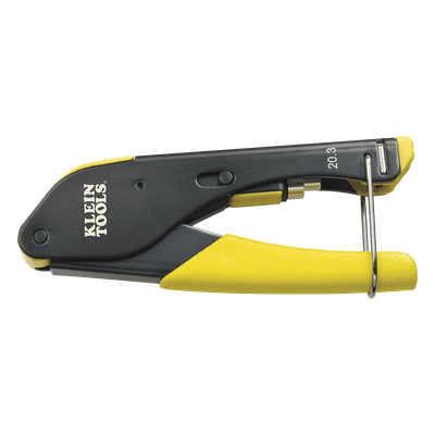Pinza de Compresión para Conector F / Cables RG59 y RG6/6Q / Acero Antioxidante / Mango con Seguro / 5.59' (1700 mm) de Longitud VDV212-008-SEN KLEIN TOOLS