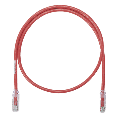 Cable de Parcheo UTP / Categoría 6 / 0.3 m (1 Pie) / 24 AWG / T568B / CM / Rojo NK6PC1RDY PANDUIT