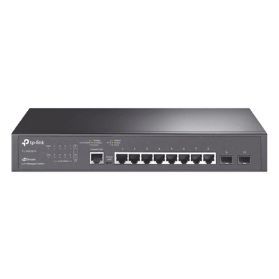 Switch Gigabit Administrable / 8 Puertos RJ45 + 2 SFP / 20 Gbps / SDN Omada / QoS 8 Colas / IPv4/IPv6 TL-SG3210 TP-LINK